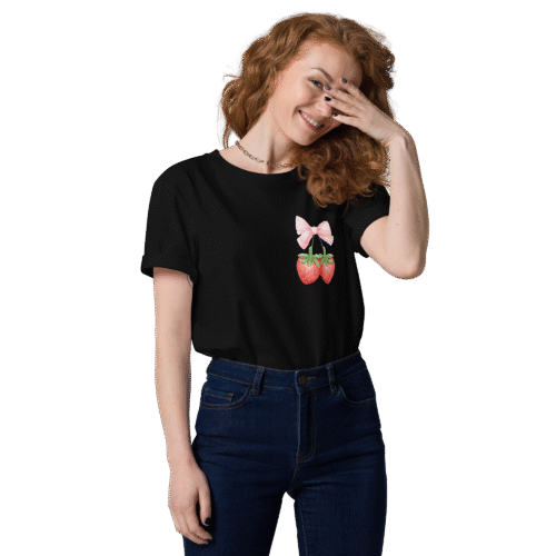 Strawberries T-Shirt Black
