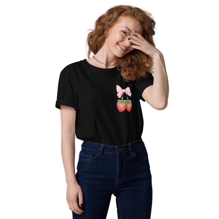 Strawberries T-Shirt Black