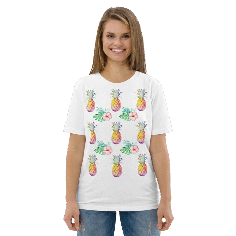 Pineapple flowers T-Shirt White