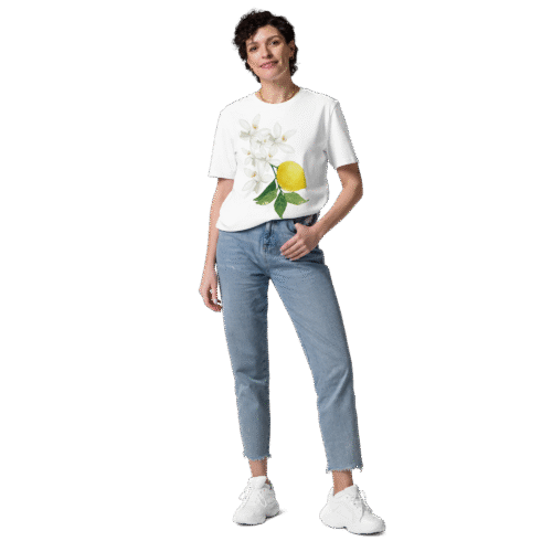 Lemon Flowers T-Shirt White