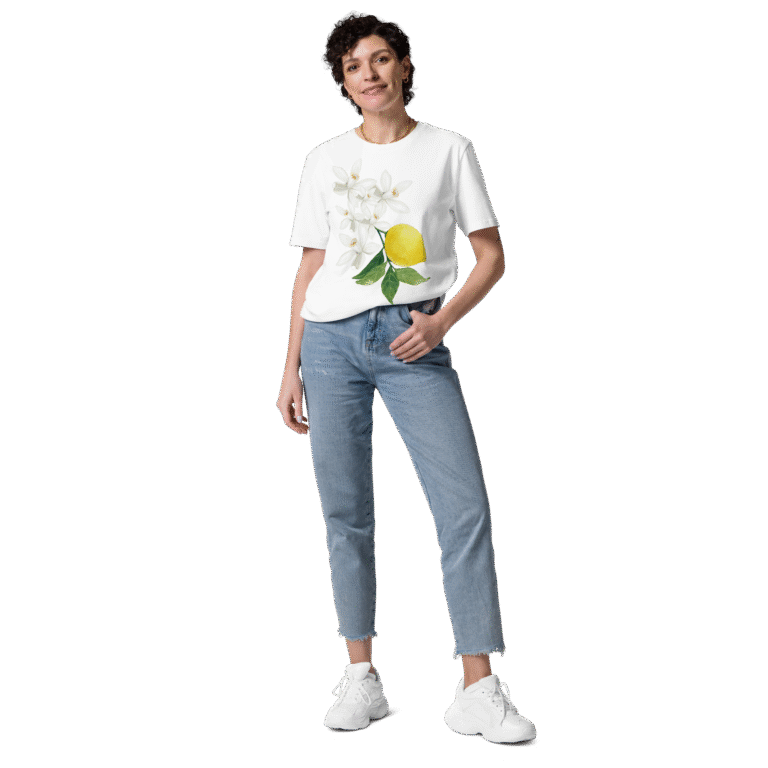 Lemon Flowers T-Shirt White