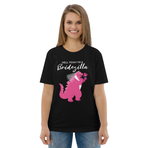 Hell yeah Im a bridezilla Black Tshirt Bachelorette Party
